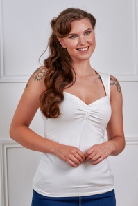 Banned Retro - Jade top in wit