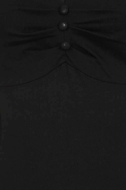 Banned Retro - Elaine top in zwart 3