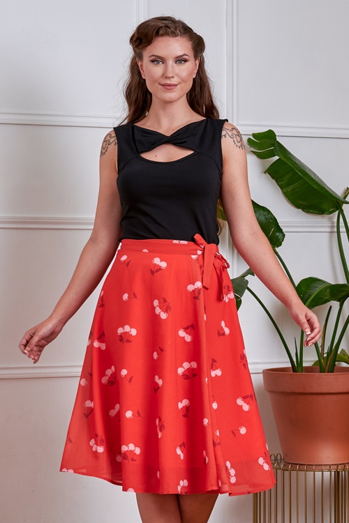 Banned Retro - Vicky top in zwart 3