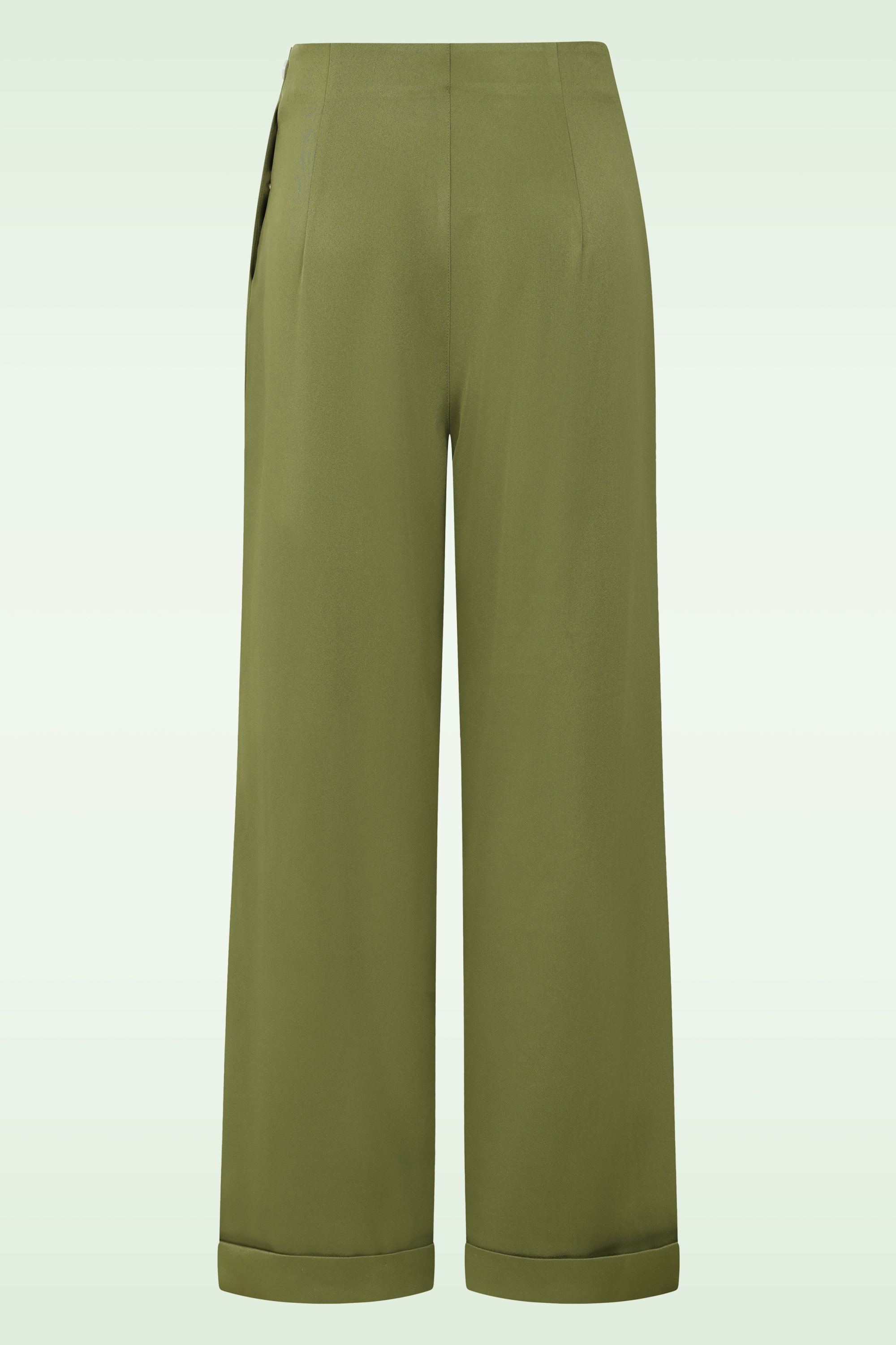 Banned Retro - Ottavia pantalon in olijfgroen 5