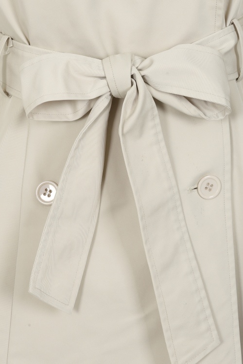 Banned Retro - Anita trenchcoat in beige  4