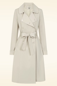 Banned Retro - Anita trenchcoat in beige  2