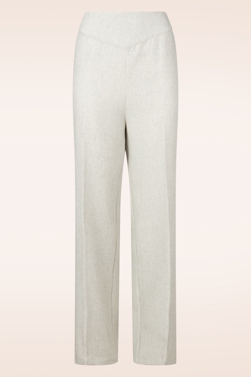 Topvintage Boutique Collection - Topvintage exclusive ~ Livia pantalon in beige 2