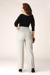 Topvintage Boutique Collection - Topvintage exclusive ~ Livia pantalon in beige 4