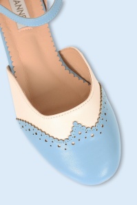 Banned Retro - Dapper Dancemates flats in babyblauw 2