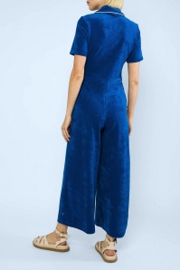 Blutsgeschwister - Renée Love Twist jumpsuit in summer 1970 blauw 3