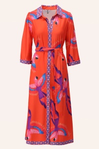 K-Design - Ara Soleil maxi jurk in oranje