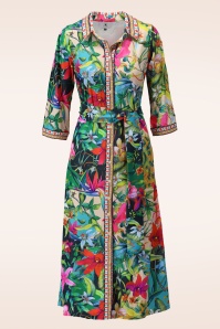 K-Design - Paradise Garden maxi jurk in multi