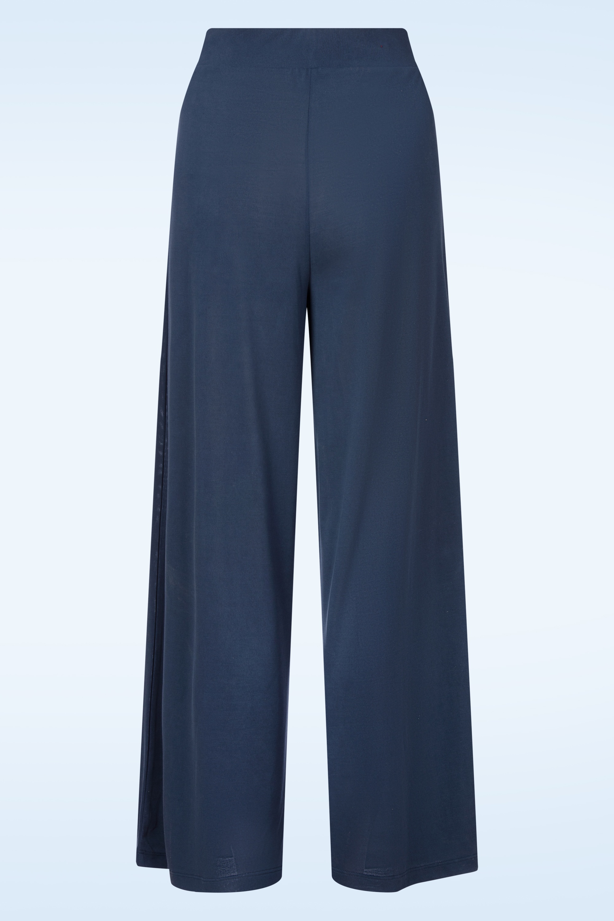 Surkana - Stacy pantalon met wijde pijpen in marineblauw 3