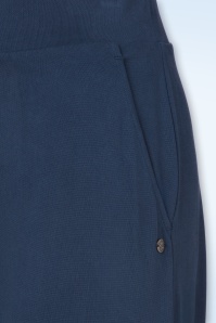 Surkana - Stacy pantalon met wijde pijpen in marineblauw 2