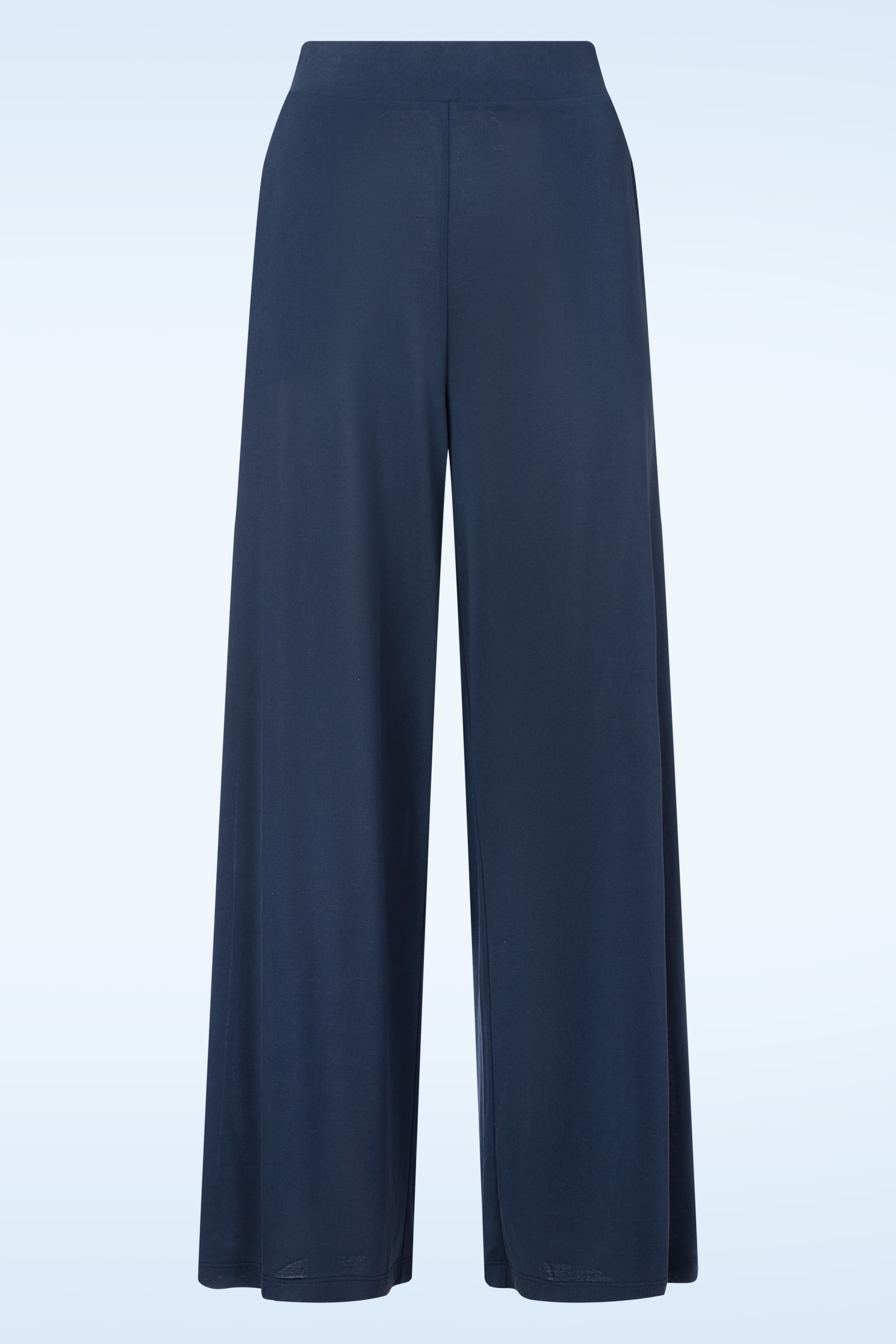 Surkana - Stacy pantalon met wijde pijpen in marineblauw