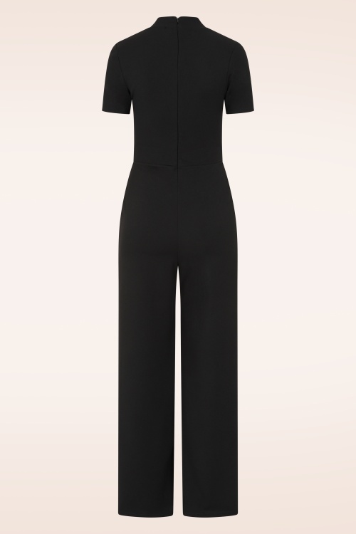 Vintage Chic for Topvintage - Topvintage exclusive ~ Atomic Alice jumpsuit in zwart 3