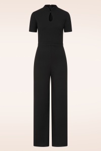 Vintage Chic for Topvintage - Topvintage exclusive ~ Atomic Alice jumpsuit in zwart
