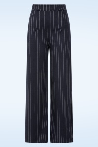 Vintage Chic for Topvintage - Topvintage exclusive ~ Bonnie pinstripe pantalon in marineblauw