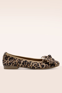 Tamaris - Savannah Chic ballerina's in luipaard