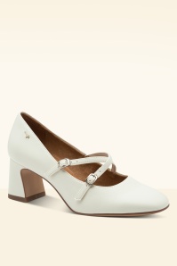 Tamaris - Sugar Step pumps in crème 3