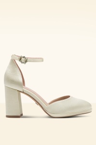 Tamaris - I Do Satin pumps in pearly crème