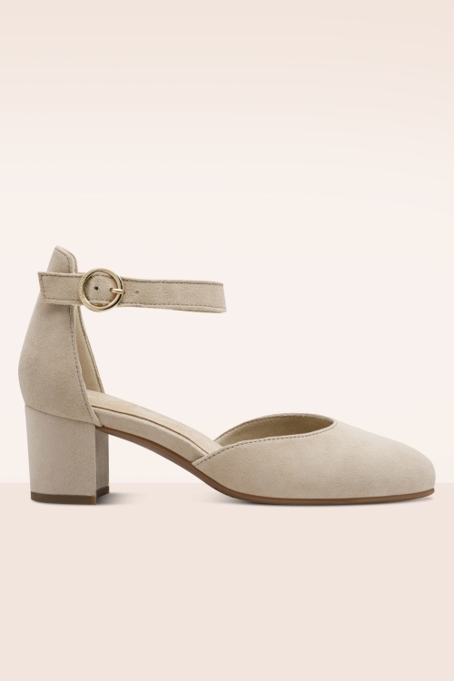 Tamaris - Tiffany Suede pumps in beige