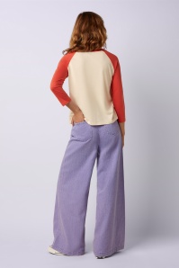 King Louie - Peppa Colored denim broek in lila 5