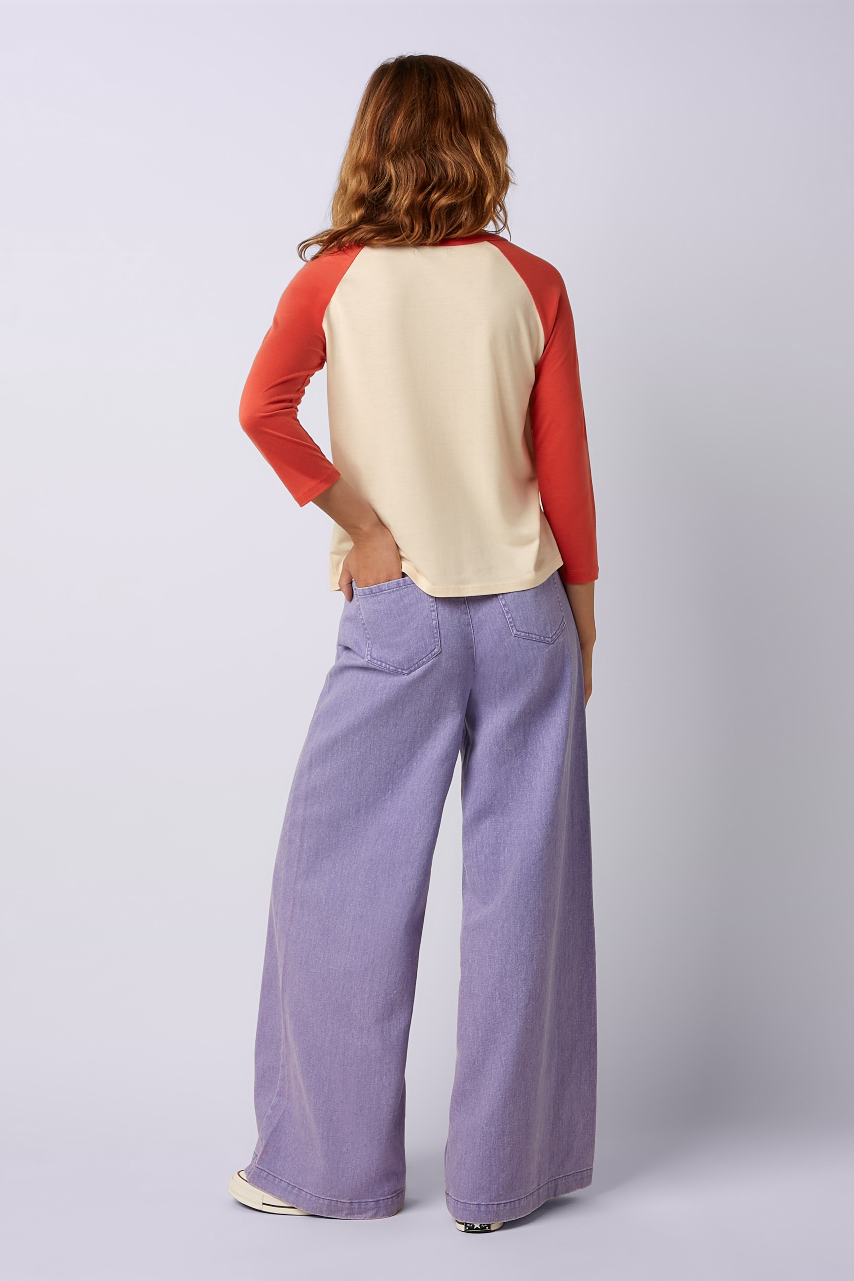 King Louie - Peppa Colored denim broek in lila 5