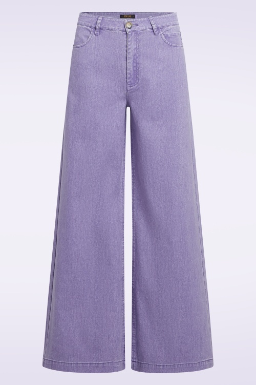 King Louie - Peppa Colored denim broek in lila