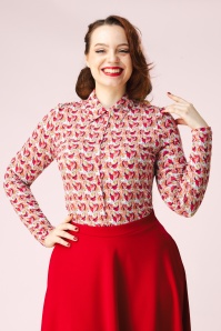 Surkana - Sara lange mouw blouse in multi