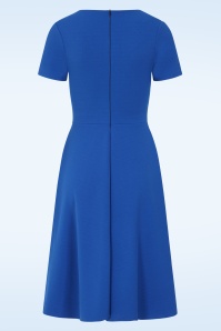 Vintage Chic for Topvintage - Topvintage exclusive ~ Julie swing jurk in koningsblauw 3