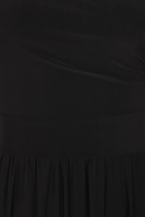 Vintage Chic for Topvintage - Topvintage exclusive ~ Sophie Slinky swing jurk in zwart 2