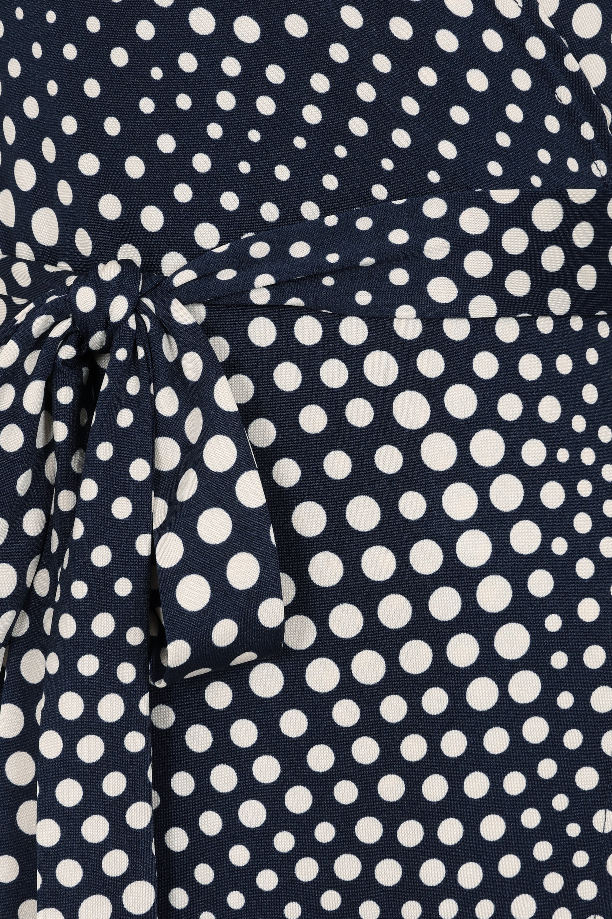 Vintage Chic for Topvintage - Topvintage exclusive ~ Lola Dot wikkeljurk in marineblauw en gebroken wit 2
