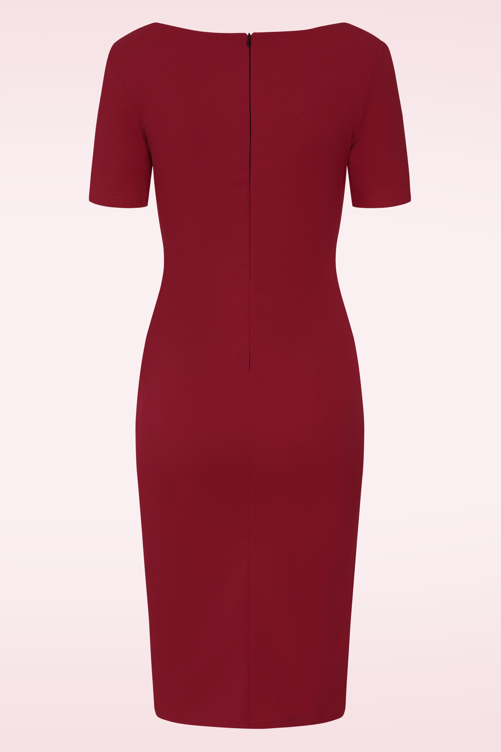 Vintage Chic for Topvintage - Topvintage exclusive ~ Marcy pencil jurk in rood 3