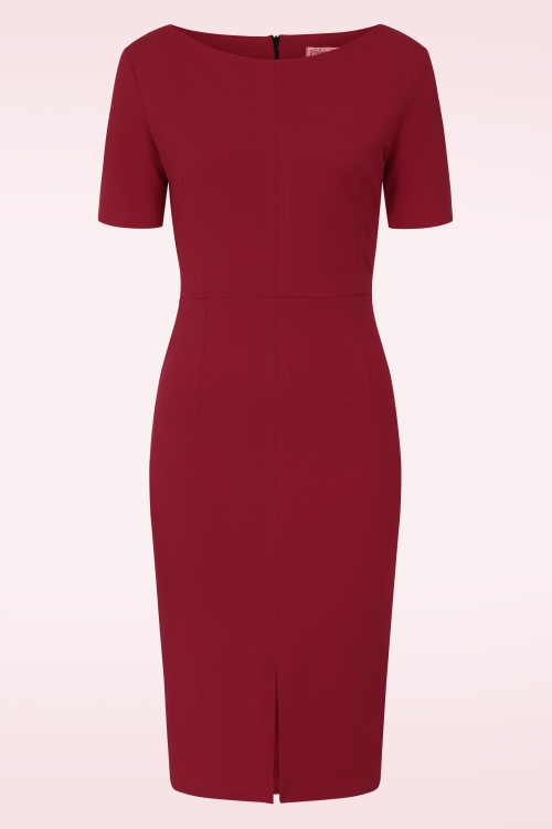 Vintage Chic for Topvintage - Topvintage exclusive ~ Marcy pencil jurk in rood