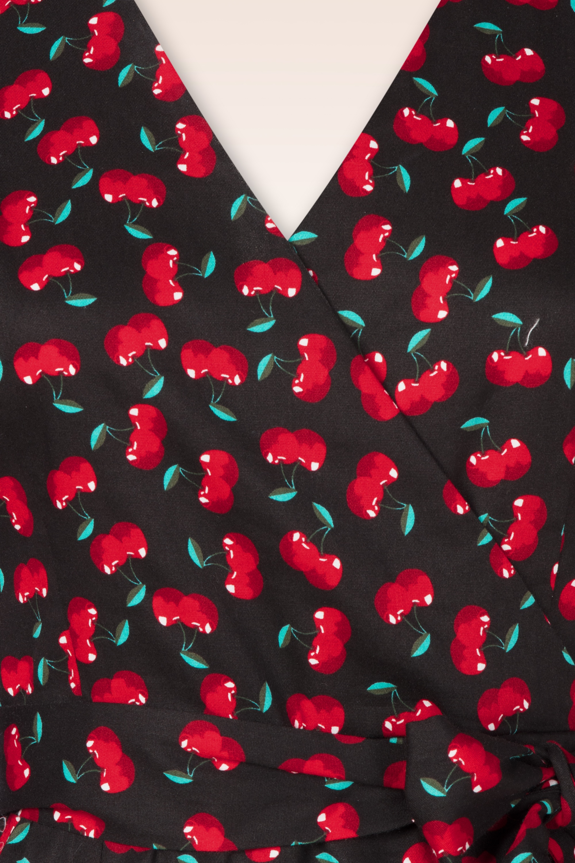 Topvintage Boutique Collection - Topvintage exclusive ~ Amour Cherry pencil jurk in zwart 5