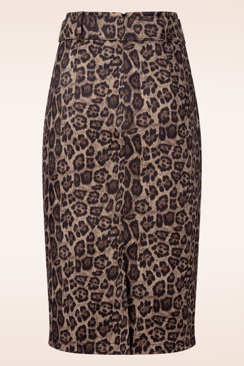 Topvintage Boutique Collection - Topvintage exclusive ~ Felina pencil rok in luipaard  4