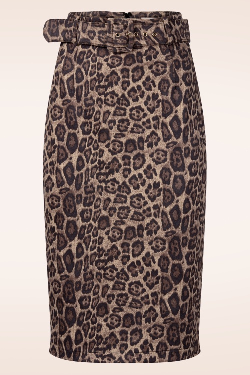 Topvintage Boutique Collection - Topvintage exclusive ~ Felina pencil rok in luipaard  3