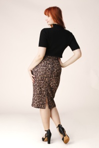 Topvintage Boutique Collection - Topvintage exclusive ~ Felina pencil rok in luipaard  2