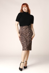 Topvintage Boutique Collection - Topvintage exclusive ~ Felina pencil rok in luipaard 