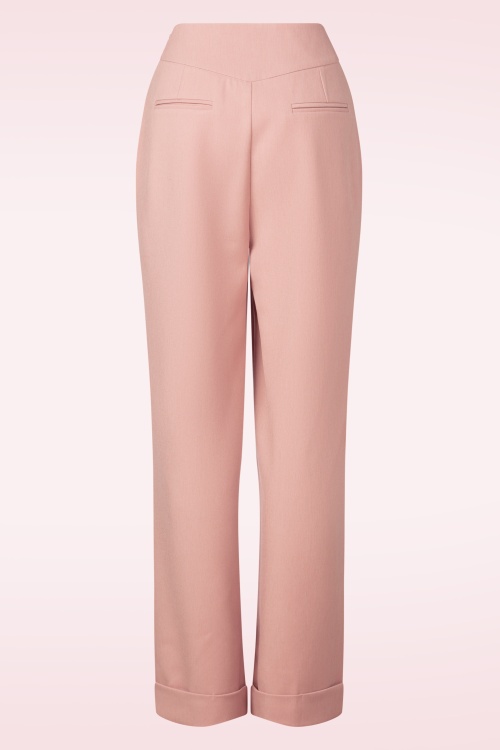 Topvintage Boutique Collection - Topvintage exclusive ~ Adeline pantalon in lichtroze 4