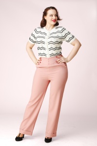 Topvintage Boutique Collection - Topvintage exclusive ~ Adeline pantalon in lichtroze