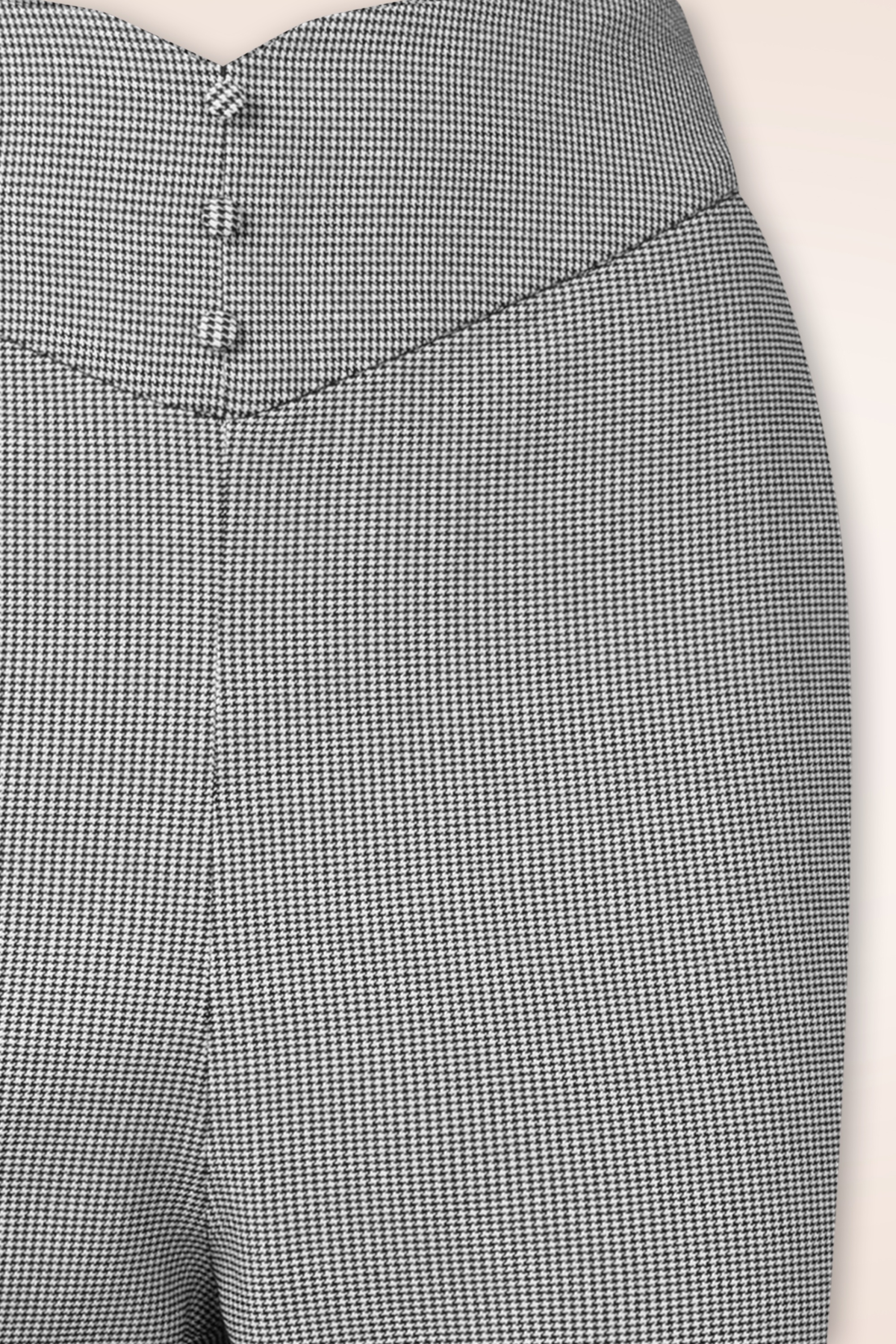 Topvintage Boutique Collection - Topvintage exclusive ~ Adeline pied de poule pantalon in zwart en wit 5
