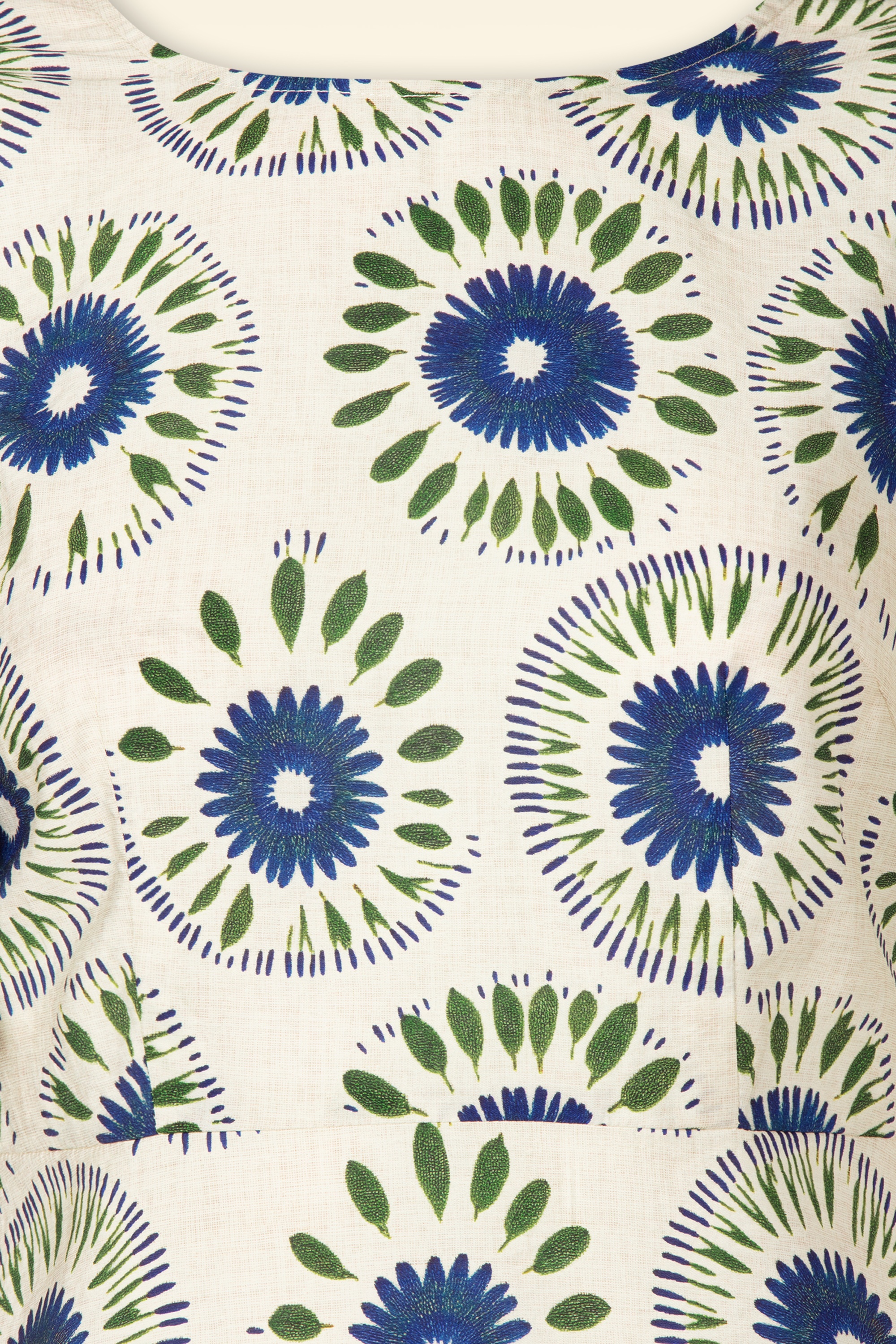 Traffic People - Rene Flower maxi jurk in crème en multi 2