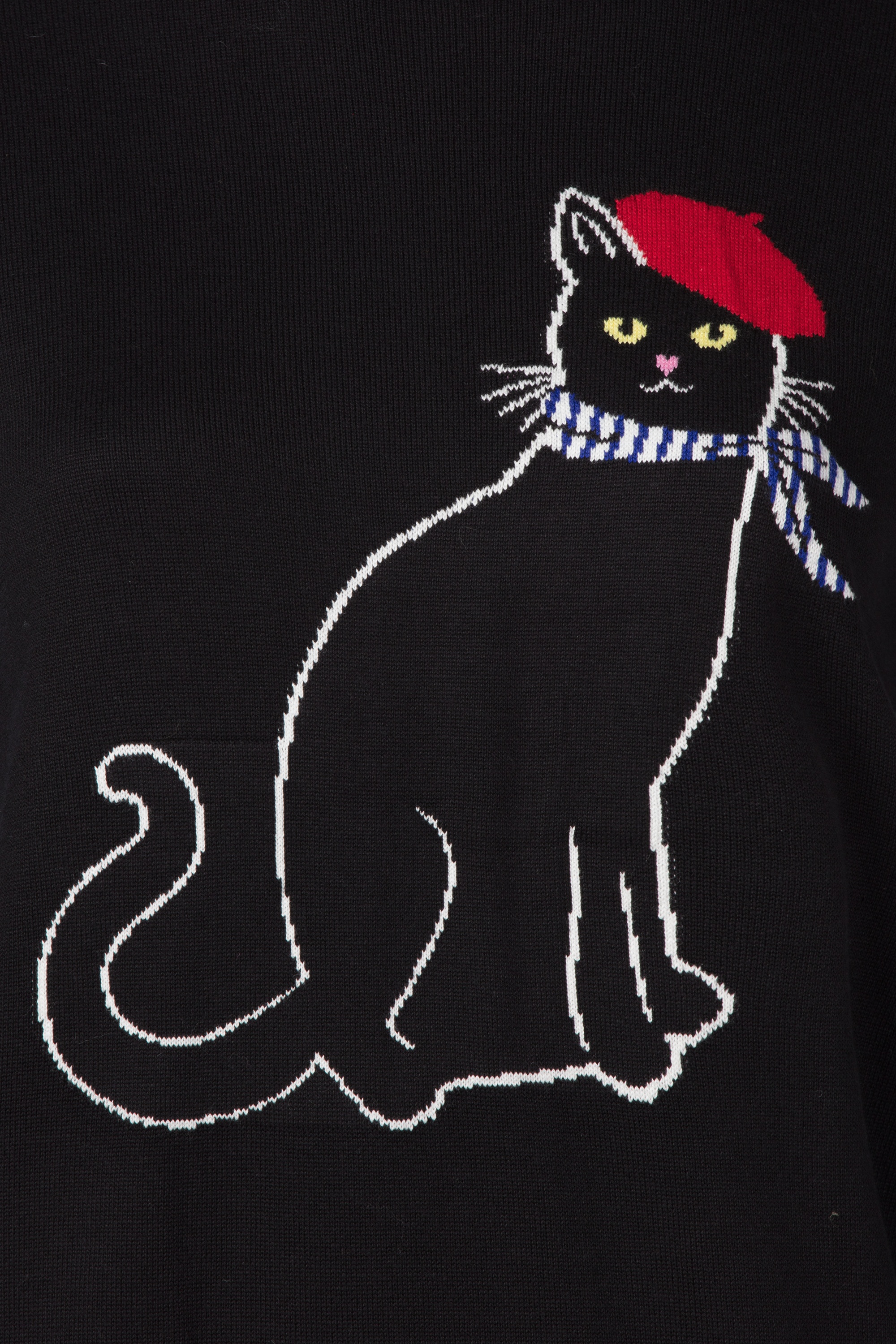 Sugarhill Brighton - Rita French Kitty trui in zwart 2