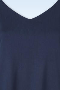 Surkana - Jessy V-Neck Strap top in navyblauw 2
