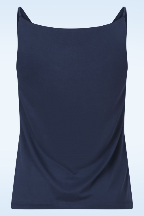 Surkana - Jessy V-Neck Strap top in navyblauw 3