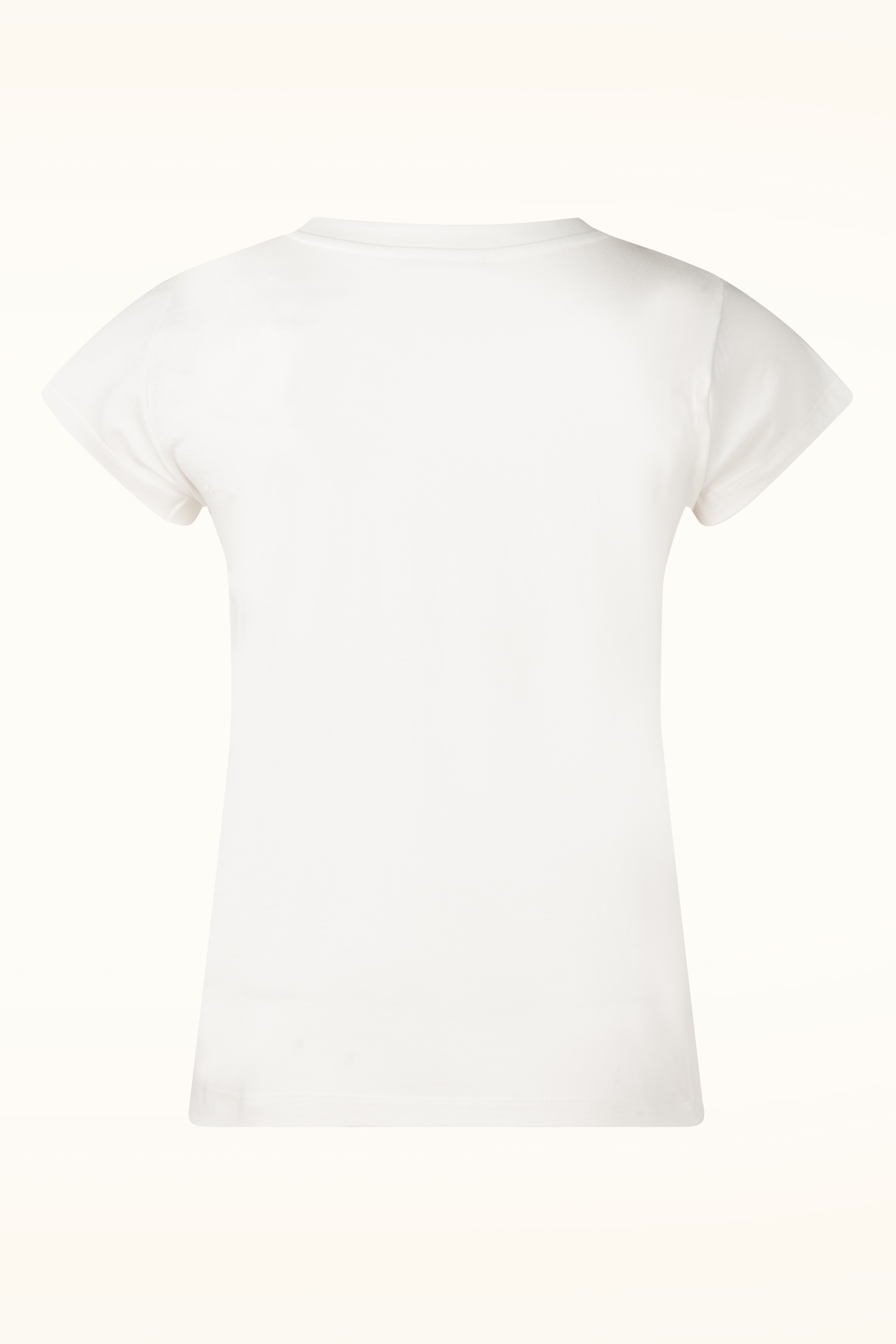 Mademoiselle YéYé - Vintage Girl Cotton T-shirt in ecru 3