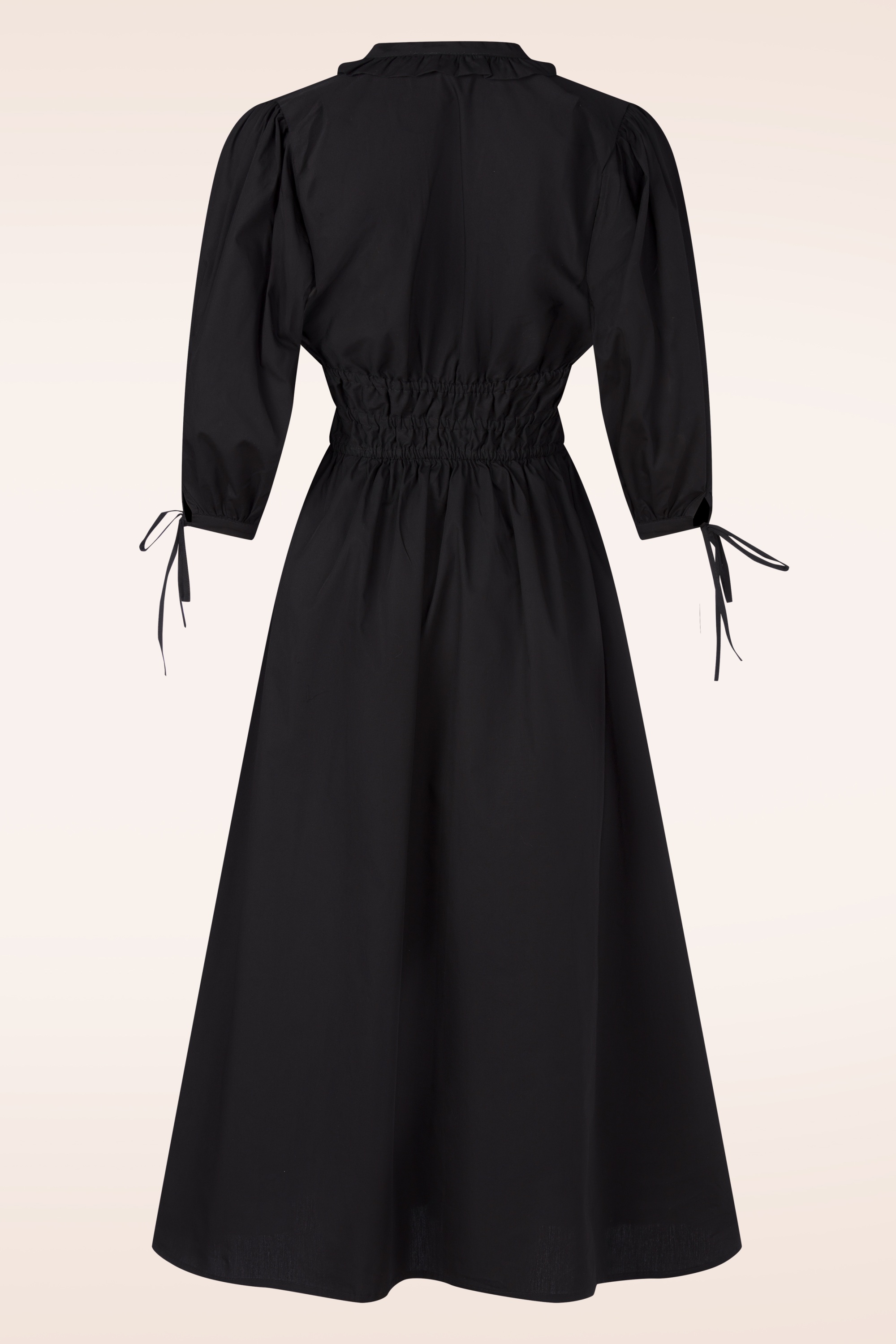 Glamorous - Mirna Cotton midi jurk in zwart 3