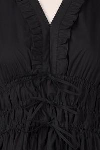 Glamorous - Mirna Cotton midi jurk in zwart 2