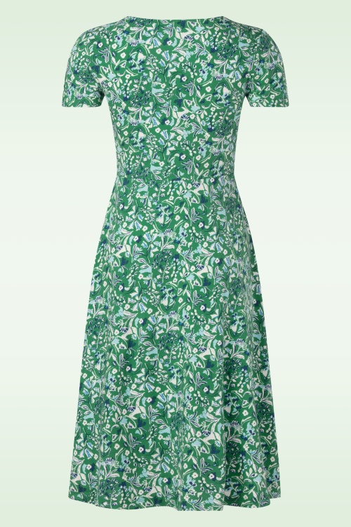 Seasalt - April Woodland Floral Cotton jurk in groen 3