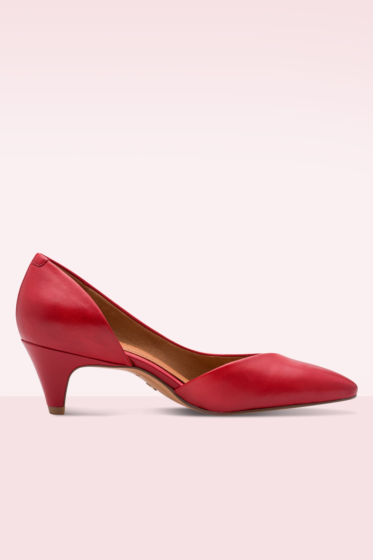 Tamaris - Rouge Revival pumps van leder in rood 3