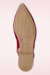 Tamaris - Cherry Kiss Suede slingbacks in rood 3