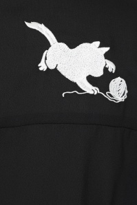 Banned Retro - Sophie blouse in zwart 7